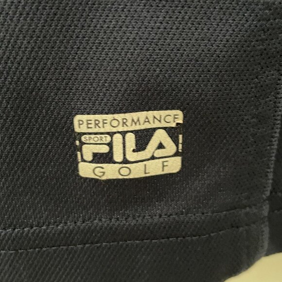 Fila Sport Golf Shirt Short Sleeve Navy Medium - Picture 4 of 4
